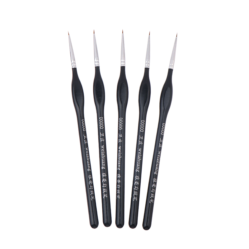 Model Kit Acrylic Paint - Set di 5 pennelli di precisione