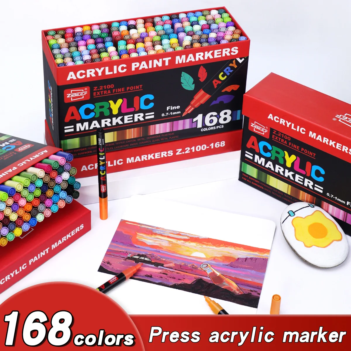 Model Kit Acrylic Paint - Set di 36-240 Pennarelli Acrilici Colorati