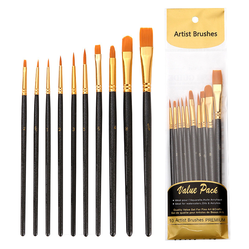 Model Kit Acrylic Paint - Set di pennelli professionali per artisti