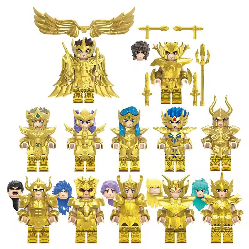 Model Kit Kiryu - 6/12 Pz/set Anime Saint Seiya Building